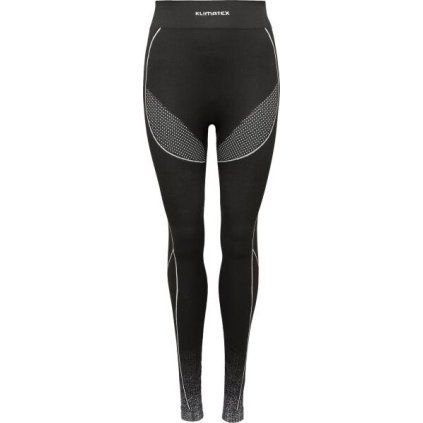 Dámské bezešvé termo spodky KLIMATEX Runur Seamless černá (Velikost L/XL)