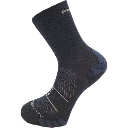 Turistické merino ponožky PROGRESS Trekking Sox černé (Velikost 35-38)