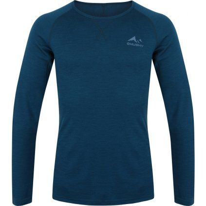 Pánské merino triko HUSKY Mertee modré (Velikost S)