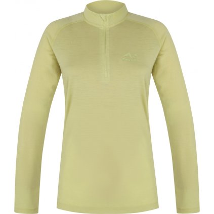Dámský merino rolák HUSKY Merow Zip zelený (Velikost L)