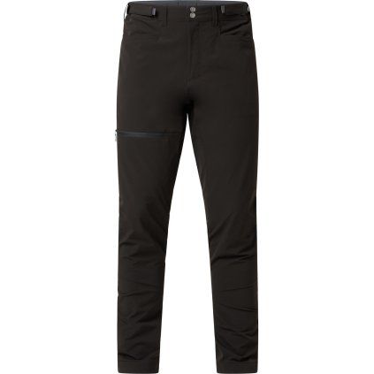 Pánské softshellové kalhoty Haglöfs Front Flex - černá (Velikost 46)