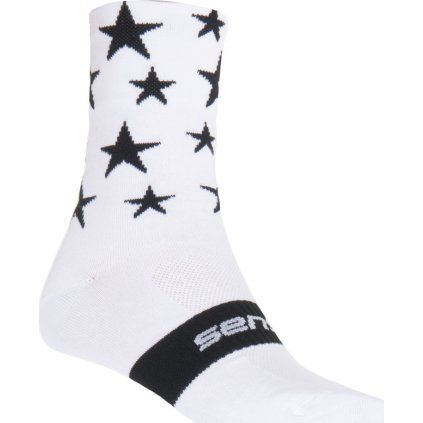 Ponožky SENSOR Stars bílá/černá (Barva černá, Velikost 6/8)