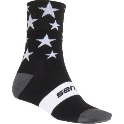 Ponožky SENSOR Stars černá/bílá (Barva černá, Velikost 6/8)