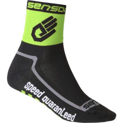 Ponožky SENSOR Race lite hand zelená (Barva zelená, Velikost 9/11)