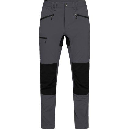 Pánské softshellové kalhoty Haglöfs Mid Slim - šedá/černá (Velikost 46)