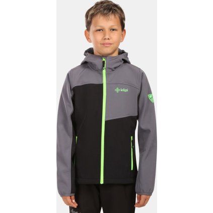 Dětská softshellová bunda KILPI Ravio černá (Velikost 110)