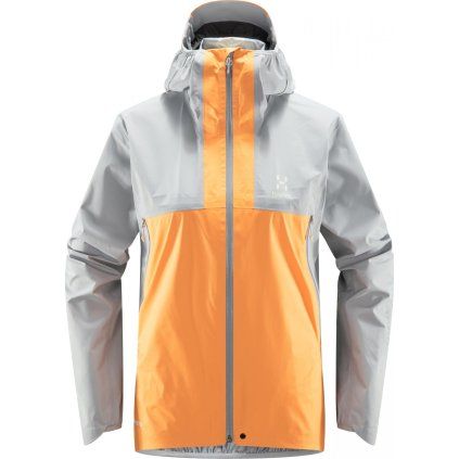 Dámská ultralehká bunda Haglöfs L.I.M GTX Active - šedá/oranžová (Velikost XS)