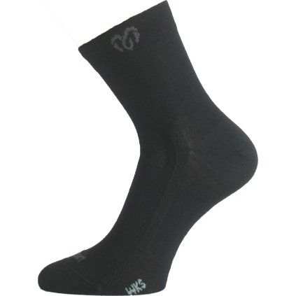 Unisex merino ponožky LASTING WKS černé (Velikost S)