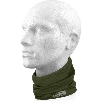 Unisex merino nákrčník LASTING Tuls černý (Velikost UNI)