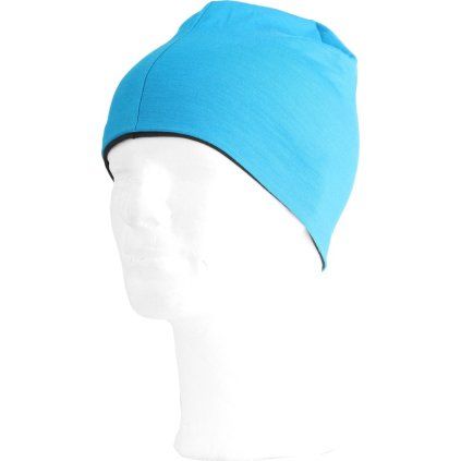 Merino čepice LASTING Bony modrá/šedá (Velikost L/XL)