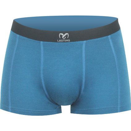 Pánské merino boxerky LASTING Noro černé (Velikost M)
