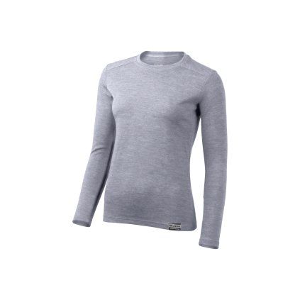 Dámská merino mikina LASTING Lota šedá (Velikost L)