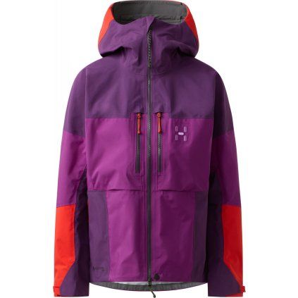Dámská outdoorová bunda Haglöfs Spitz GTX PRO - fialová (Velikost XS)