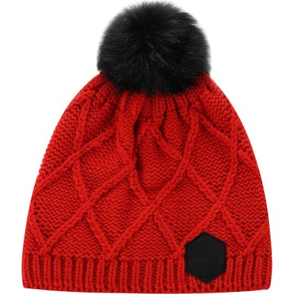 Unisex čepice ALPINE PRO Garbine červená (Velikost L)