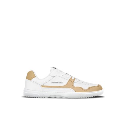 barefoot tenisky barebarics zing white cream leather 108178