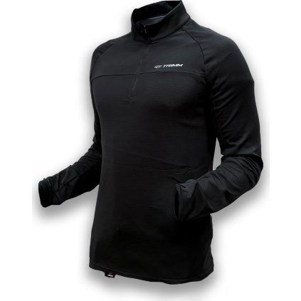 Pánská fleecová mikina TRIMM CUBE grafit black (Velikost S, Barva grafit black)