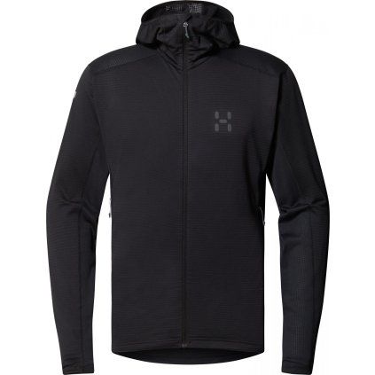 Pánská technická mikina Haglöfs L.I.M Mid Multi Hood - černá (Velikost S)