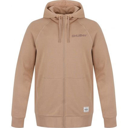 Pánská bavlněná mikina HUSKY Brool M hnědá (Velikost XL)