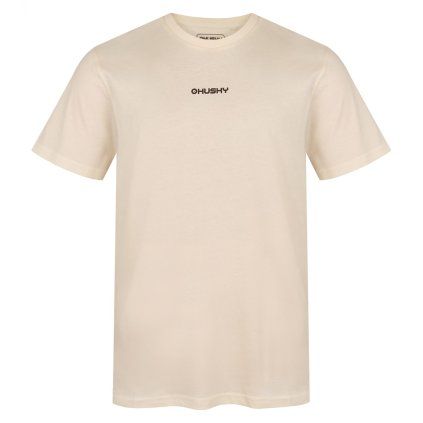 Pánské bavlněné triko HUSKY Tee Walker M béžové (Velikost S)
