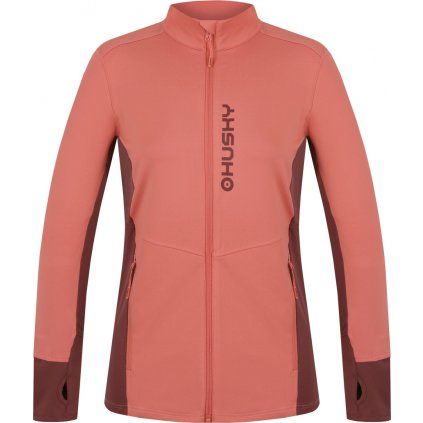 Dámská mikina se zipem HUSKY Tame zip L oranžová (Velikost S)