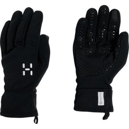 Rukavice Haglöfs Bow Windstopper - černá (Velikost 6)