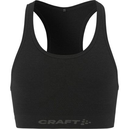 Dámská merino podprsenka CRAFT Wool Seamless - černá (Velikost XS-S)