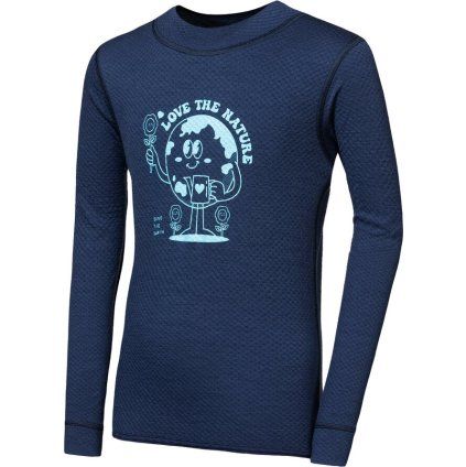 Dětské merino triko SENSOR Df Planet deep blue (Barva modrá, Velikost 100)