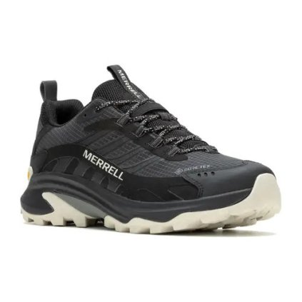 Pánské turistické boty MERRELL J500453 moab speed 2 GTX black/moon (Velikost 40)