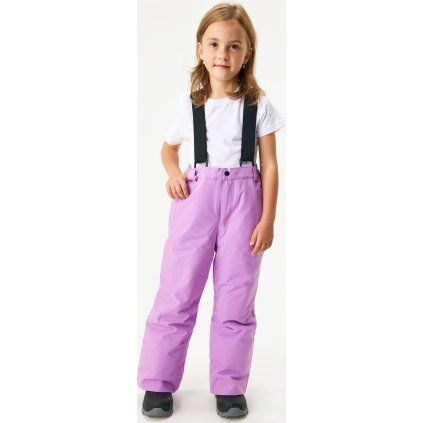 Dětské zimní rostoucí oteplovačky UNUO Ski, Lila (Velikost 98/104, Věk 2-4 roky)