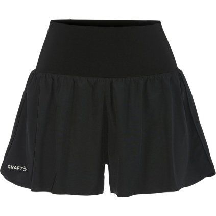 Dámské běžecké šortky CRAFT Hypervent Wide - černá (Velikost XS)