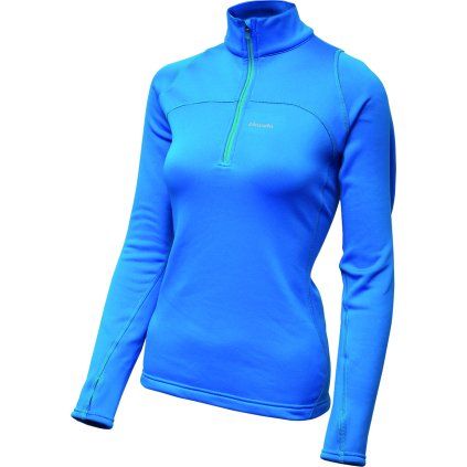 Dámská strečová mikina PINGUIN Power Lady Half Zip modrá (Barva Blue, Velikost XL)