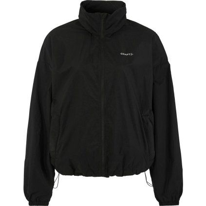 Dámská běžecká bunda CRAFT Hypervent Oversized Wind - černá (Velikost XS)