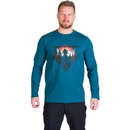 tr 3981or men s outdoor combed cotton t shirt with print clair