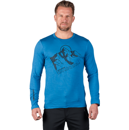 tr 5034or panske merino tricko s dlouhym rukavem erno