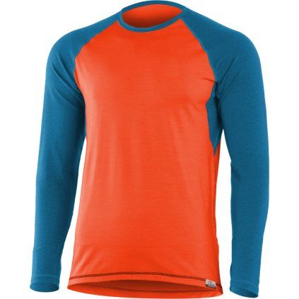 Pánské merino triko LASTING Mario oranžové (Velikost M)