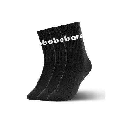 barebarics barefoot ponozky crew black big logo 3 pack 117189