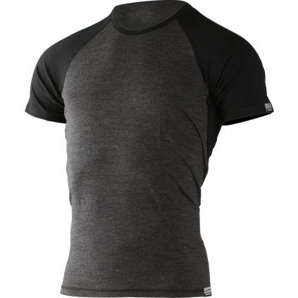 Pánské merino triko LASTING Oto šedé (Velikost XL)