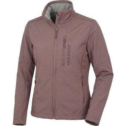 Dámská softshellová bunda HUSKY Salfa L faded pink (Velikost XL)