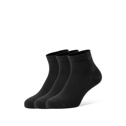 Barefootové ponožky BE LENKA Low-cut Essentials černá 3 pack (Velikost 35-38)