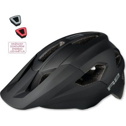 Dětská cyklistická helma R2 Vorteks  ATH44G černá (Velikost S)