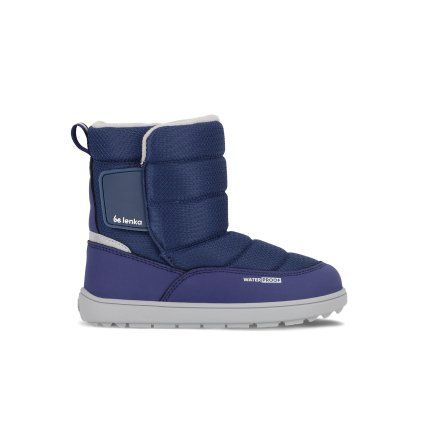 Dětské barefoot sněhule BE LENKA Ailo Kids modrá (Velikost 26)