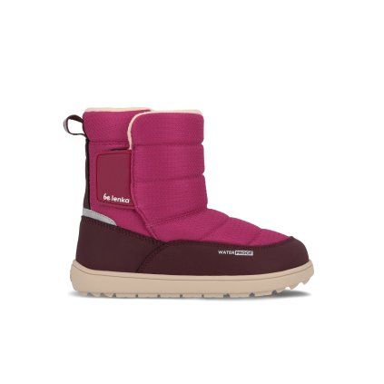 Dětské barefoot sněhule BE LENKA Ailo Junior růžová (Velikost 35)