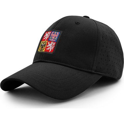 Klasická kšiltovka PROGRESS Baseball Cap Czech černá (Velikost uni)