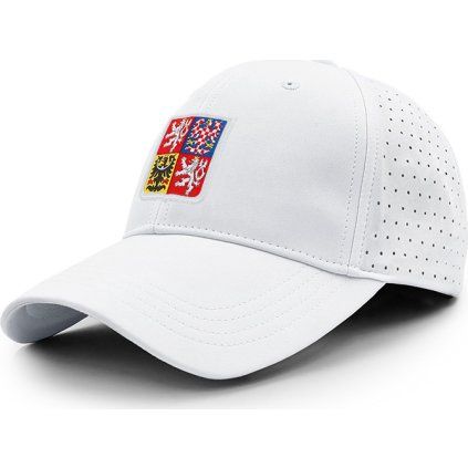 Klasická kšiltovka PROGRESS Baseball Cap Czech bílá (Velikost uni)