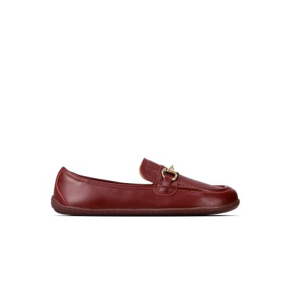 barefoot mokasiny be lenka divella burgundy 121441