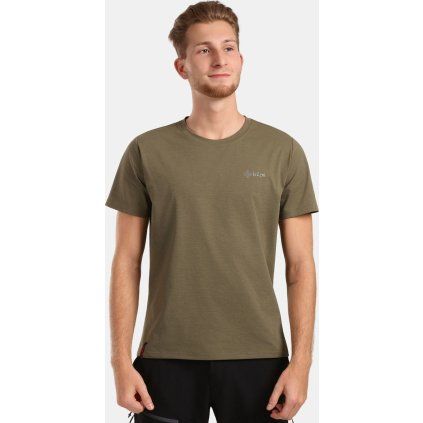 Pánské funkční triko KILPI Dixie khaki (Velikost 3XL)