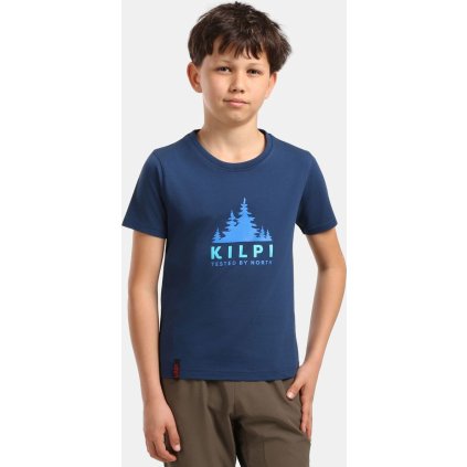 Dětské bavlněné triko KILPI Salo modré (Velikost 110)