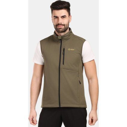 Pánská softshellová vesta KILPI Noil khaki (Velikost L)