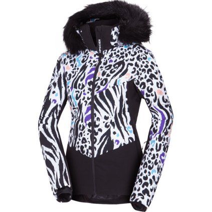 bu 61451snw women s ski allover print insulated jacket vivian1