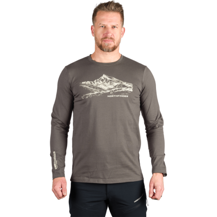Pánské bavlněné triko NORTHFINDER Dacso zelené (VELIKOST 2XL)